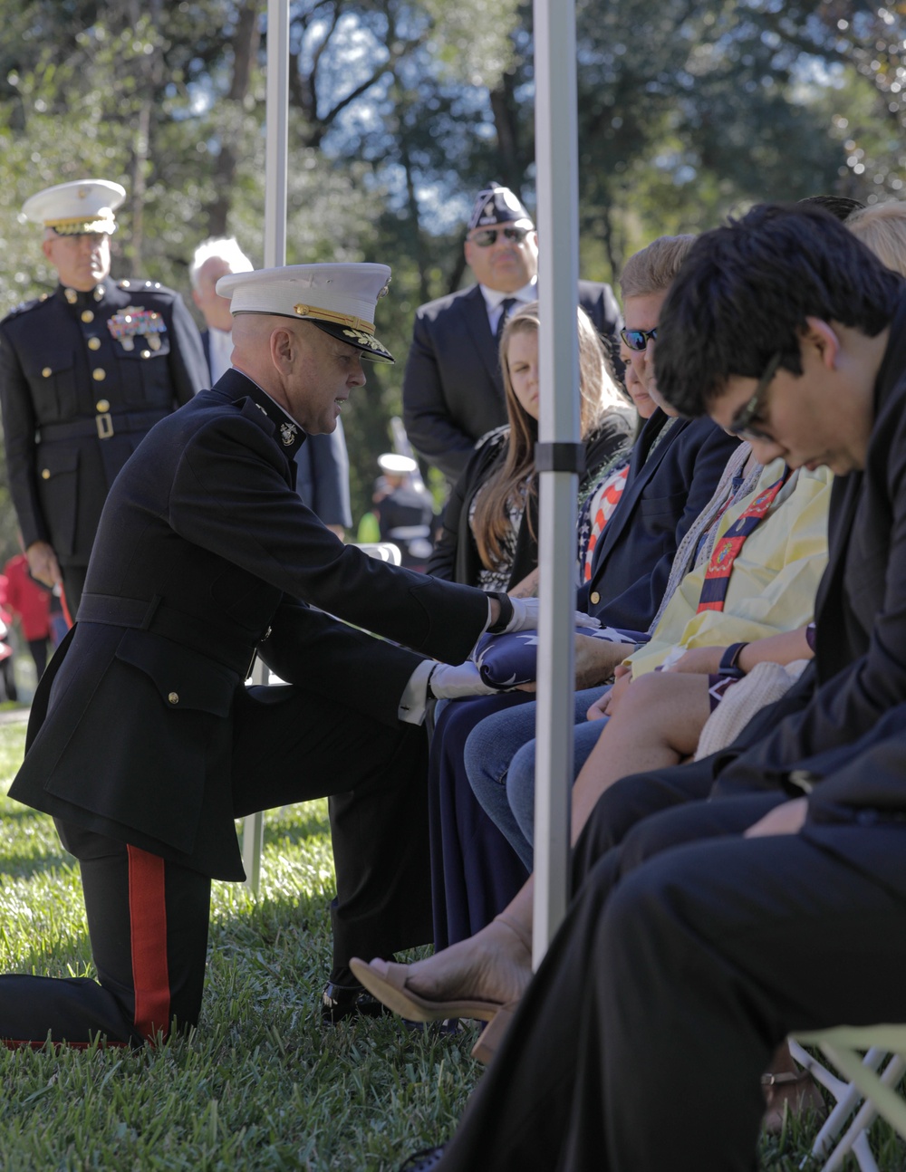 Medal of Honor recipient Cpl. Duane E. Dewey's Funeral Service