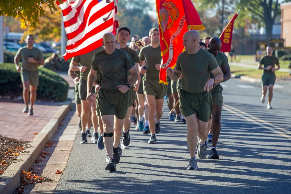 246th Marine Corps birthday run