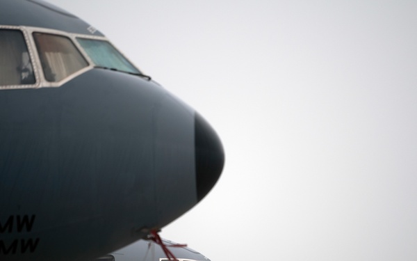 KC-10 Extenders displayed on Travis AFB’s flight line
