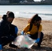CFAY Sailors pick up trash at the annual Zushi Beach clean-up