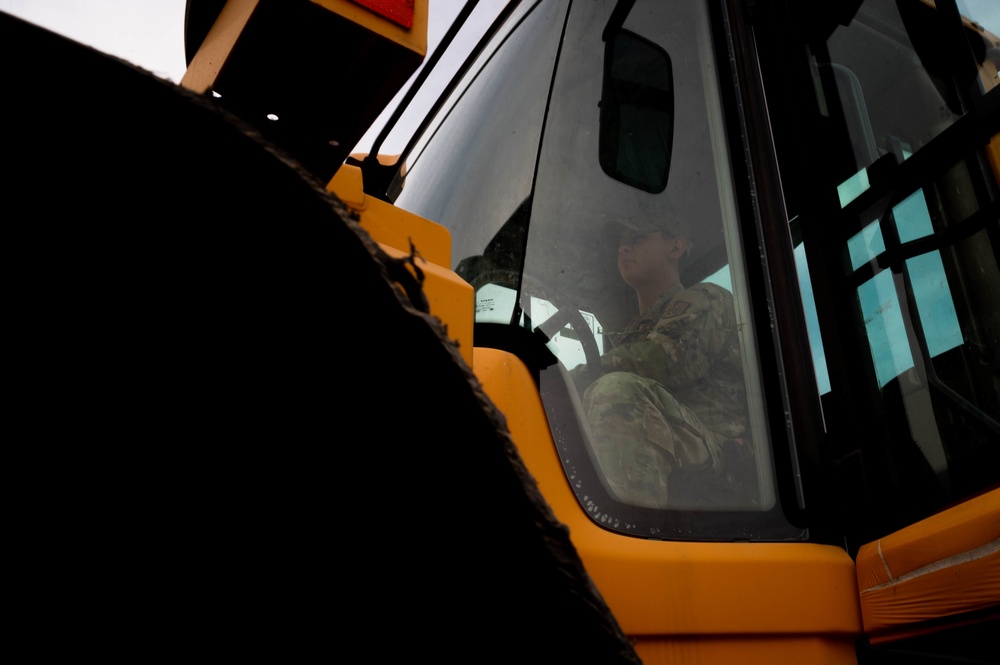 51st CES builds a new parking lot at Osan