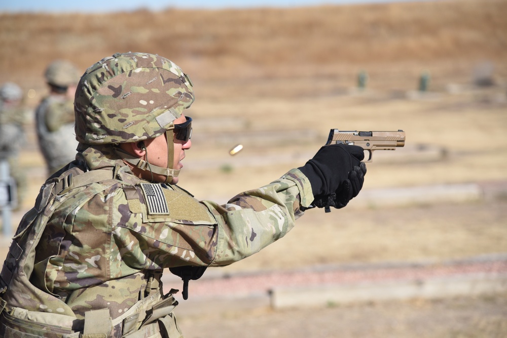 Weapons training - Space Soldiers qualify on M17 pistol