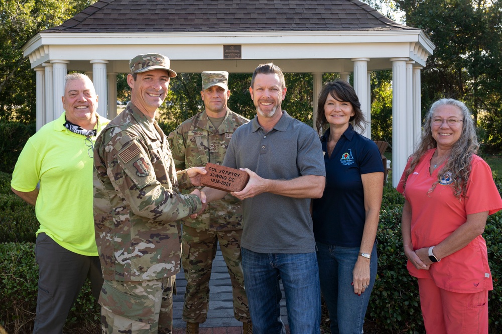 Retired Col. Petry Brick Dedication