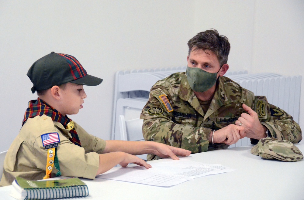 Vicenza Cub Scouts focus on Arrow of Light badge