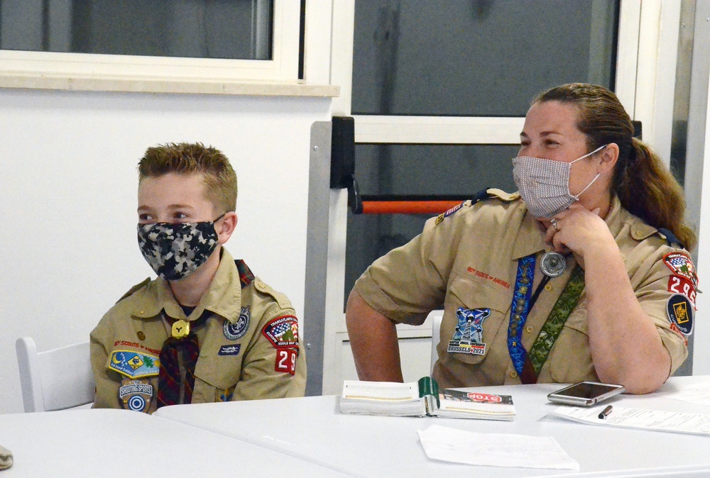 Vicenza Cub Scouts focus on Arrow of Light badge