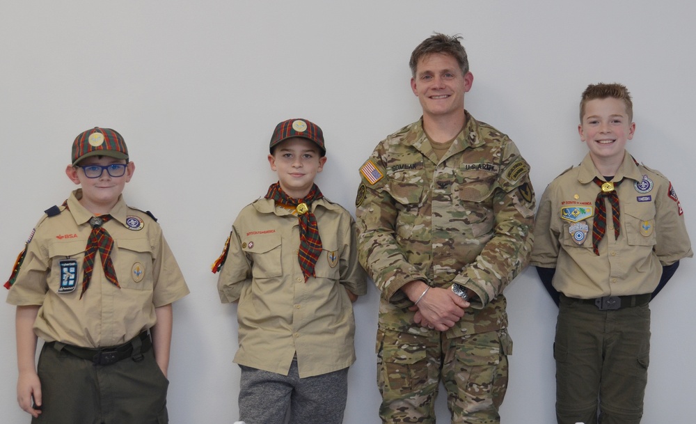 Vicenza Cub Scouts focus on Arrow of Light badge