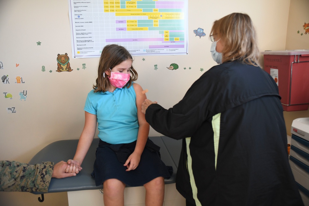 First COVID-19 pediatric vaccines administered at Naval Medical Center Camp Lejeune
