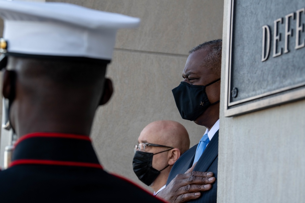 Secretary Austin host Ukraine Minister of Defense Oleksii Reznikov