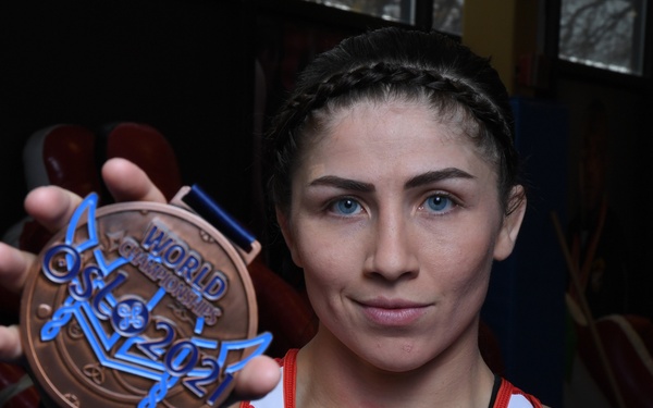 Army wrestler wins first World Championship medal