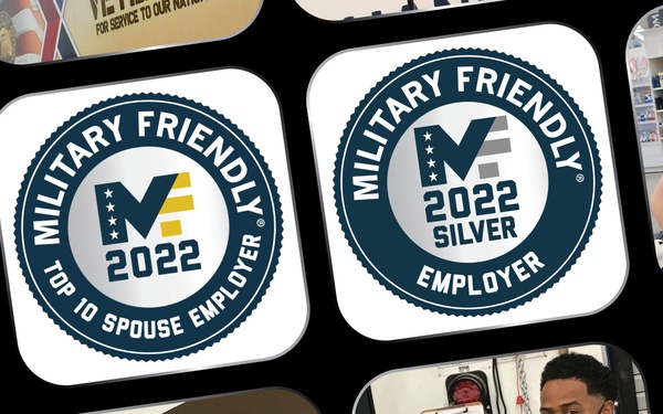 Army &amp; Air Force Exchange Service Recognized as 2022 Military Friendly® Employer, Spouse Employer