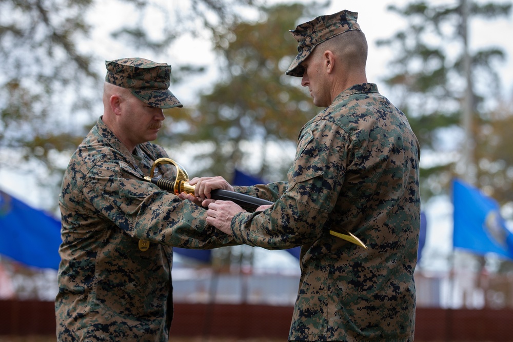 2nd Marine Logistics Group change of charge ceremony