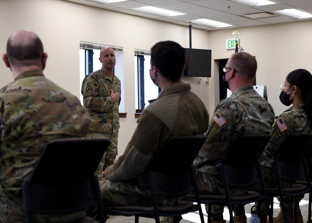 CMSgt. Bentivegna visits Buckley