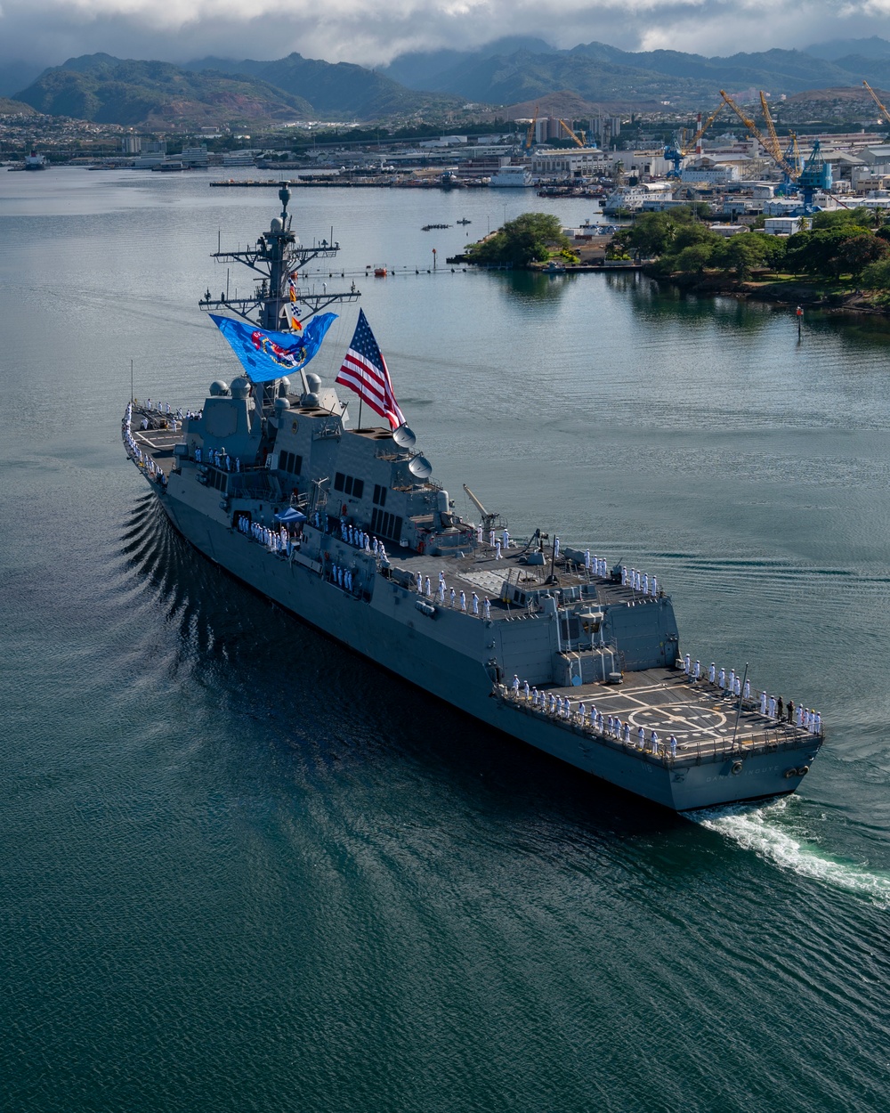 PCU USS Daniel Inouye Completes Maiden Voyage