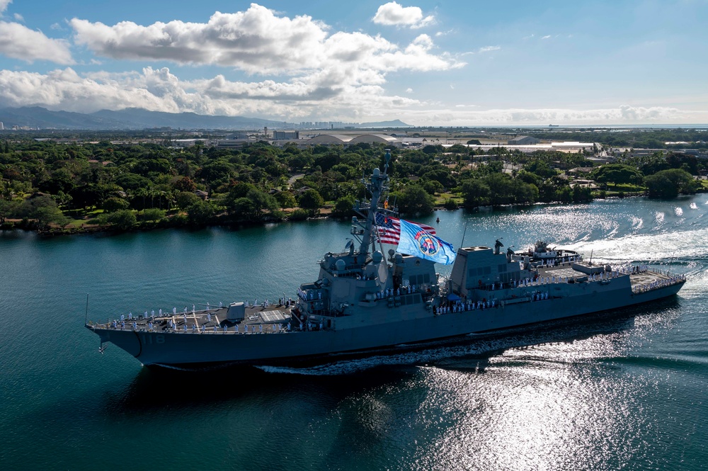 PCU USS Daniel Inouye Completes Maiden Voyage