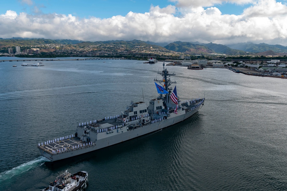 PCU USS Daniel Inouye Completes Maiden Voyage