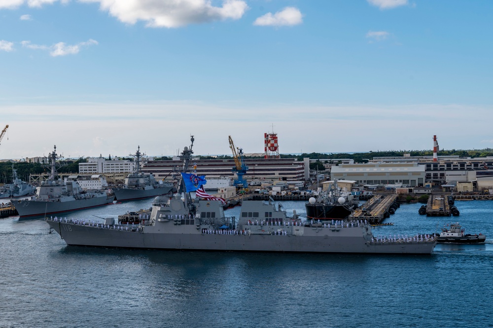 PCU USS Daniel Inouye Completes Maiden Voyage