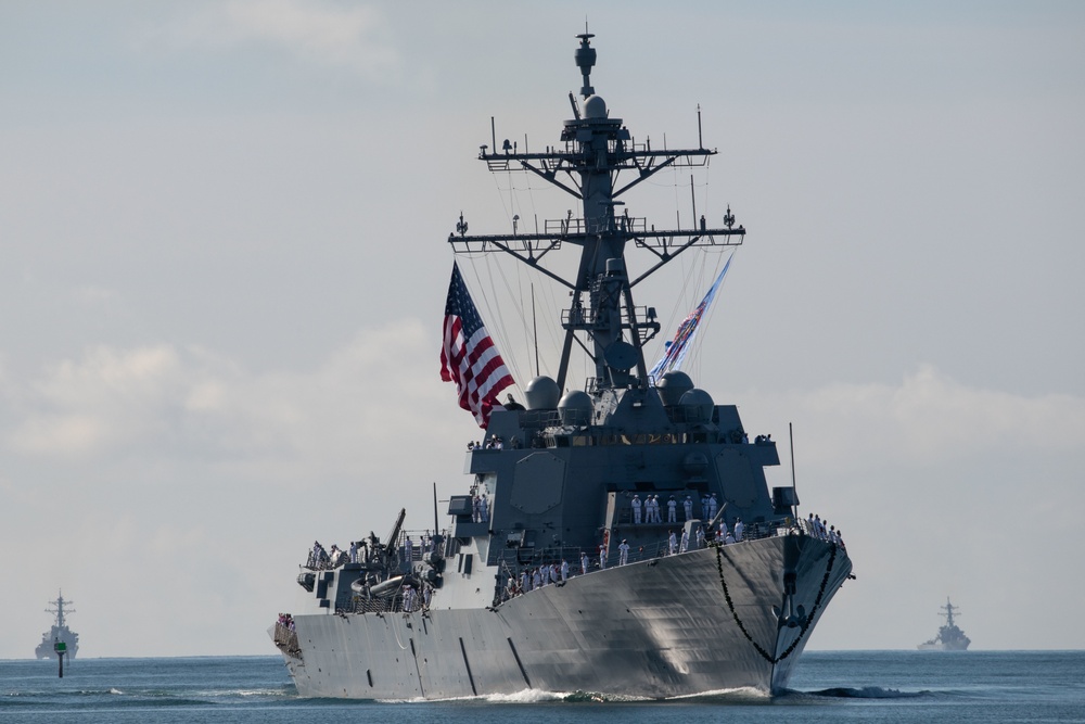 PCU USS Daniel Inouye Arrives at Pearl Harbor