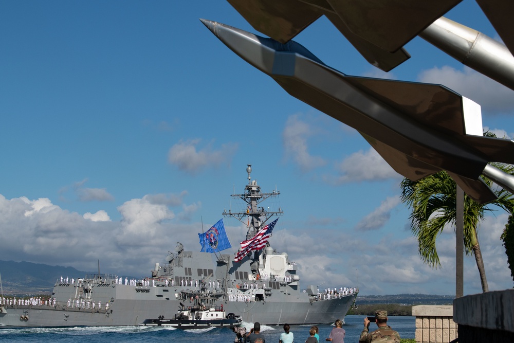 PCU USS Daniel Inouye Arrives at Pearl Harbor