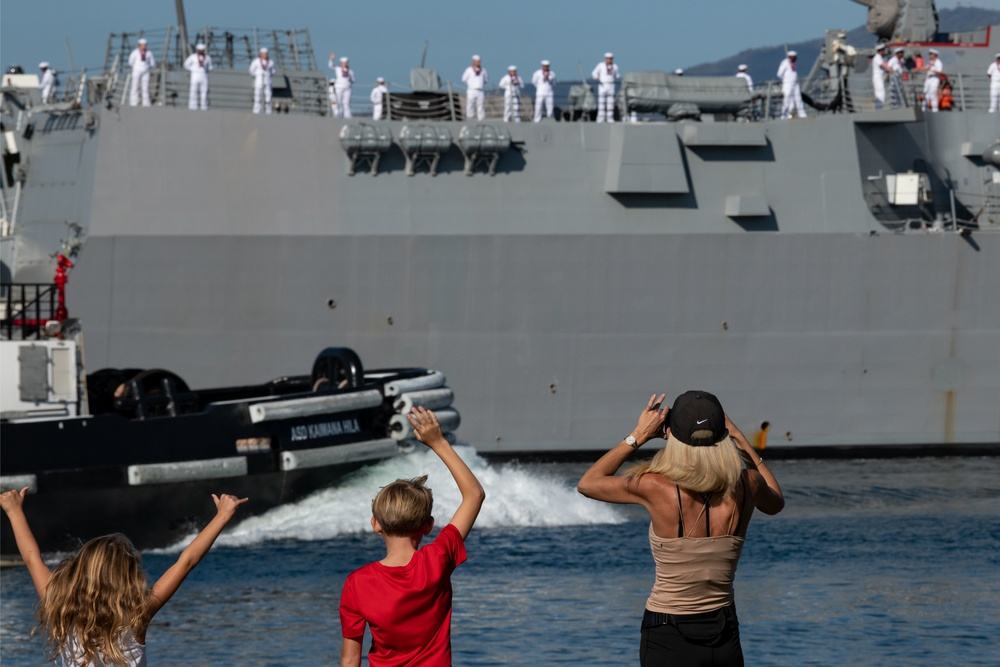 PCU USS Daniel Inouye Arrives at Pearl Harbor