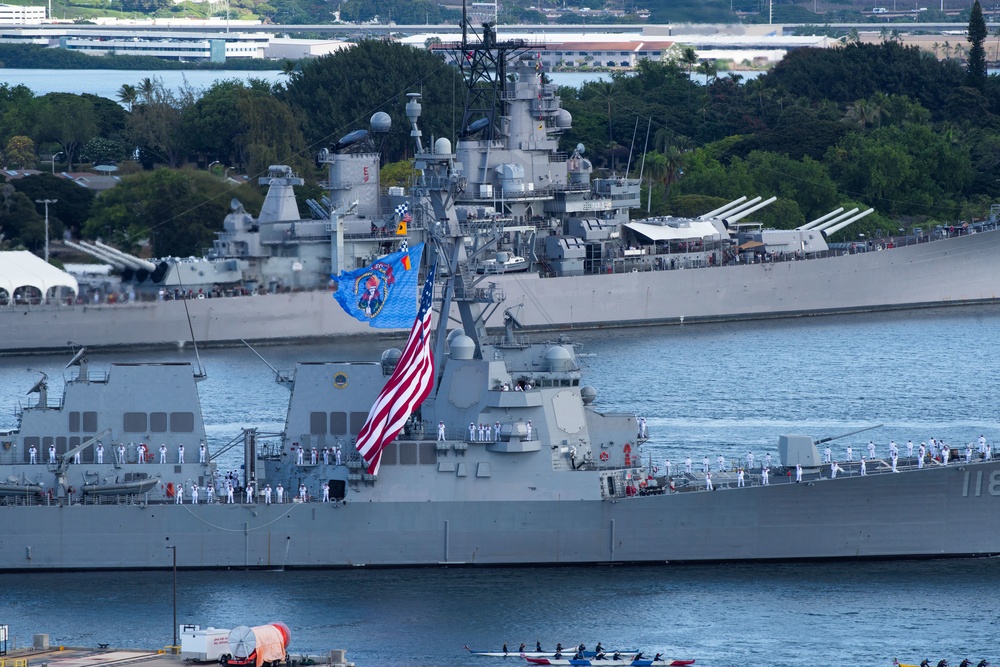 PCU USS Daniel Inouye Arrives at Pearl Harbor