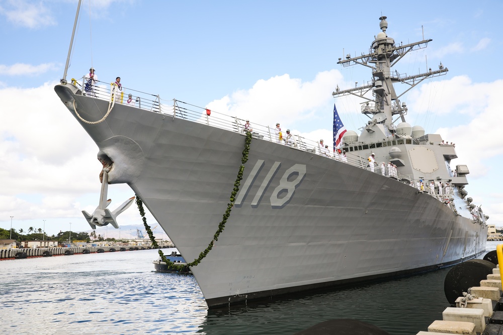 PCU USS Daniel Inouye Arrives in Pearl Harbor