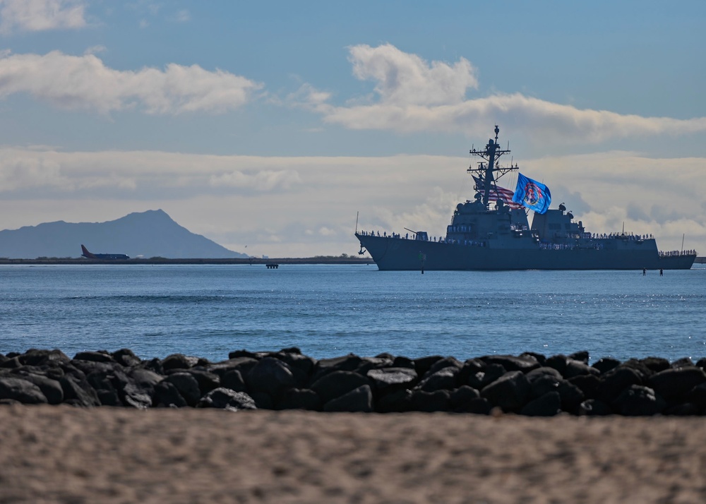 PCU USS Daniel Inouye Completes Maiden Voyage