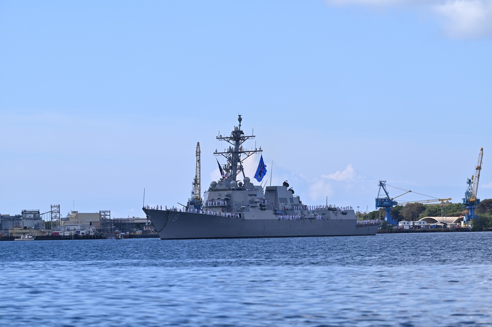 PCU USS Daniel Inouye (DDG 118) Completes Maiden Voyage