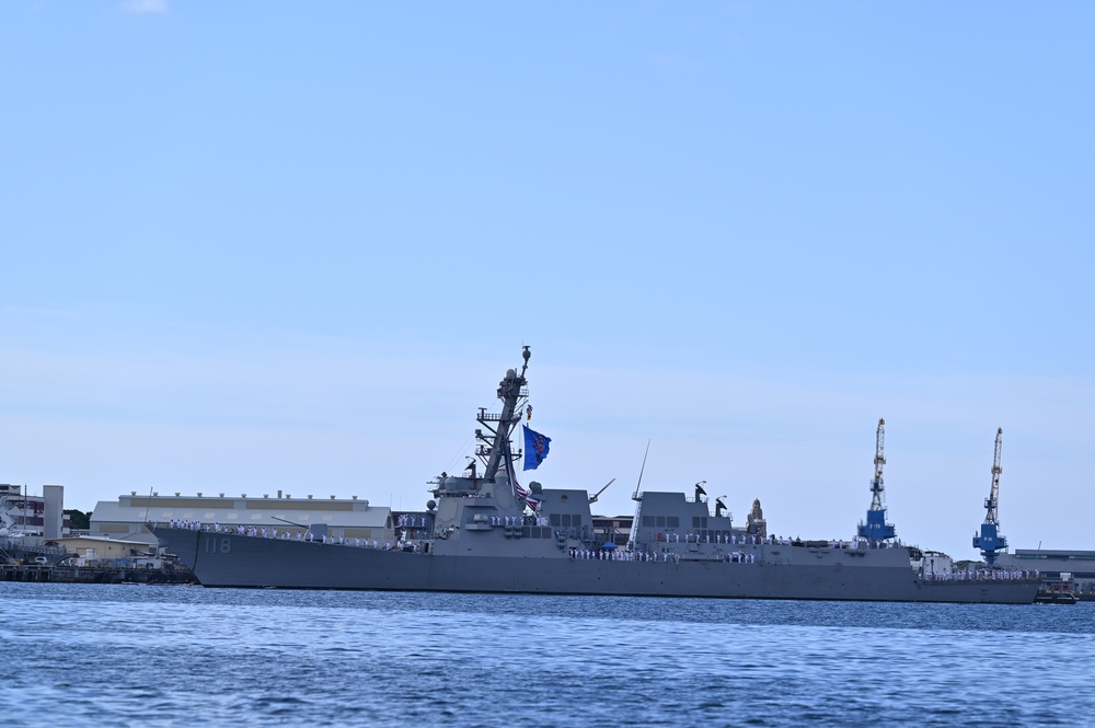 PCU USS Daniel Inouye (DDG 118) Completes Maiden Voyage