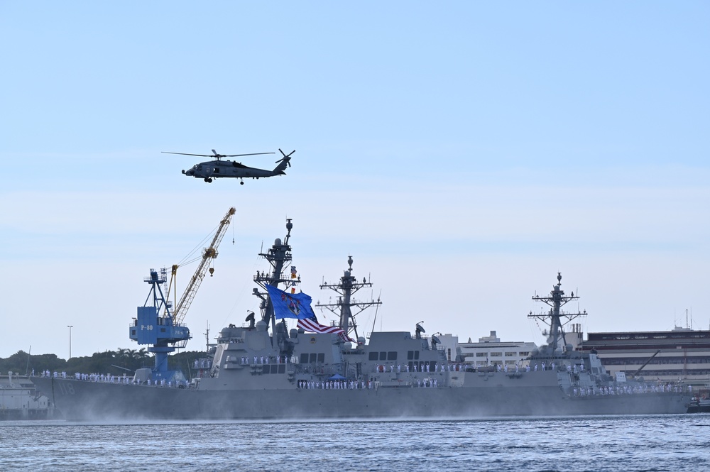 PCU USS Daniel Inouye (DDG 118) Completes Maiden Voyage