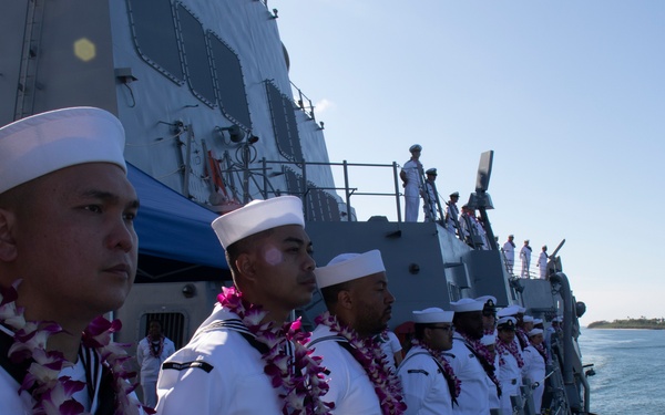 Future USS Daniel Inouye Comes Home