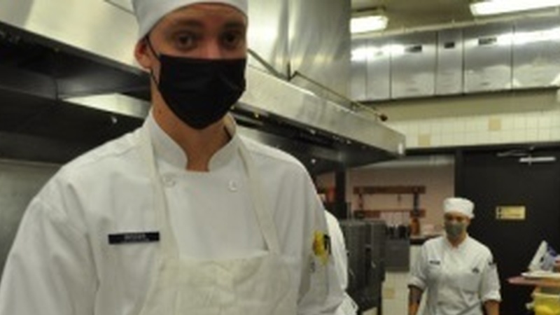 TRACEN Petaluma Culinary Specialist student prepares lobster rolls under new apprentice program