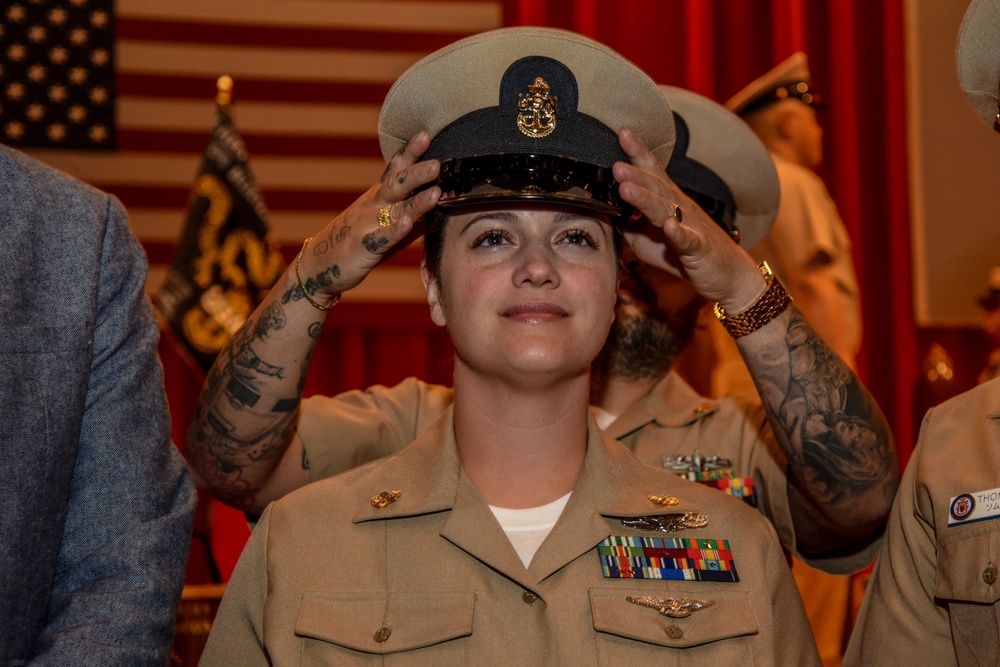 CFAY Holds FY22 Chief Petty Officer Pinning Ceremony