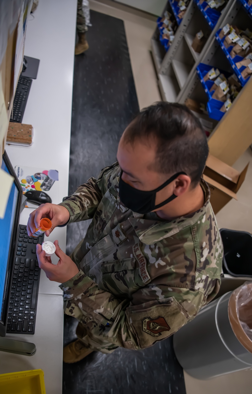 Pharmacy personnel care for Kadena's health