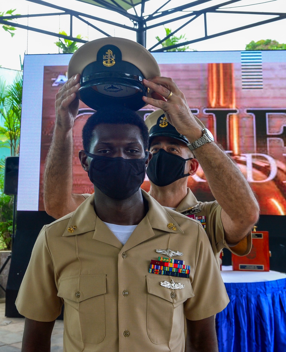 Newest Chief Petty Officers Pinned in Southeast Asia