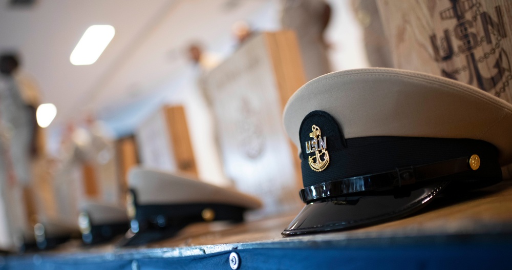 Chief Petty Officer Pinning Ceremony at Camp Lemonnier