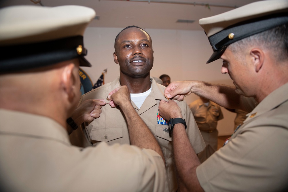 Chief Petty Officer Pinning Ceremony at Camp Lemonnier