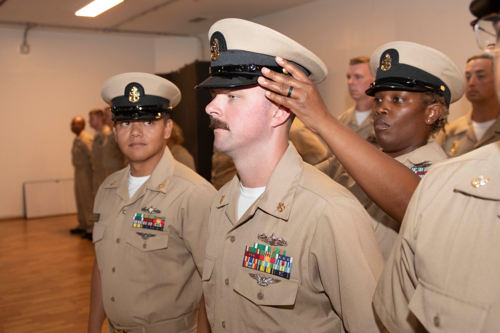Chief Petty Officer Pinning Ceremony at Camp Lemonnier