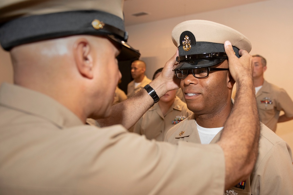 Chief Petty Officer Pinning Ceremony at Camp Lemonnier