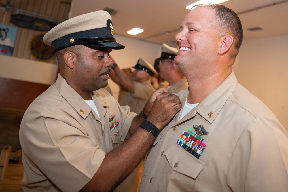 Chief Petty Officer Pinning Ceremony at Camp Lemonnier
