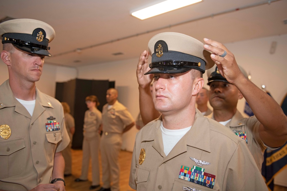 Chief Petty Officer Pinning Ceremony at Camp Lemonnier