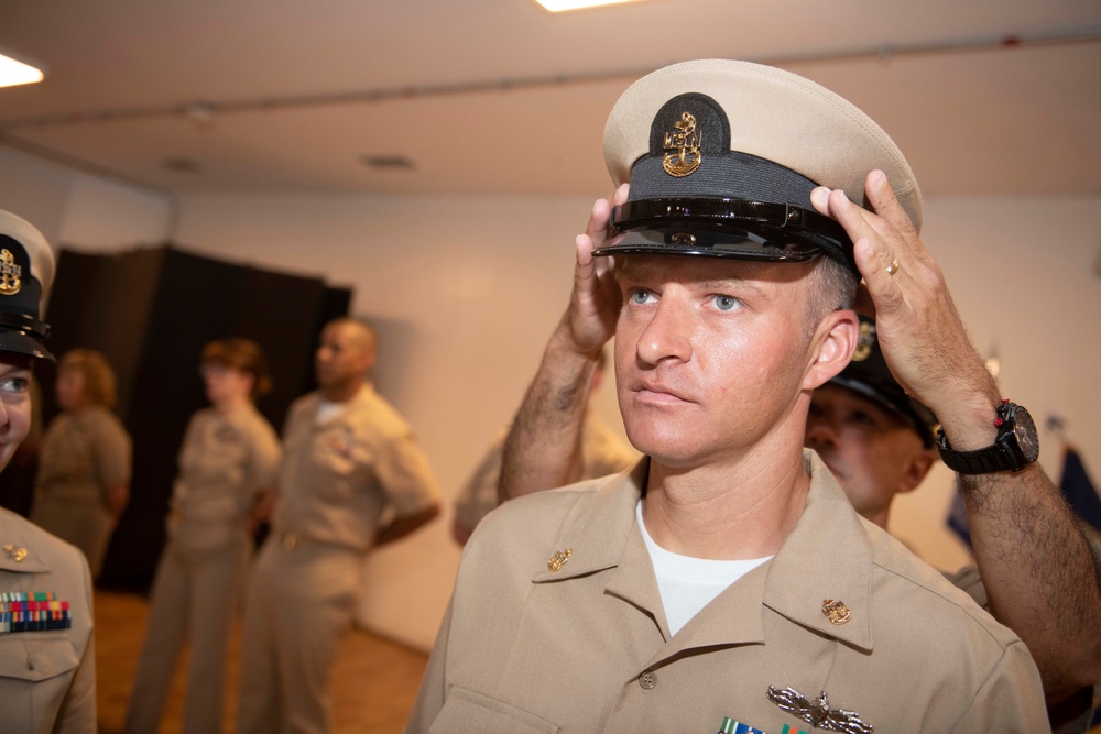 Chief Petty Officer Pinning Ceremony at Camp Lemonnier