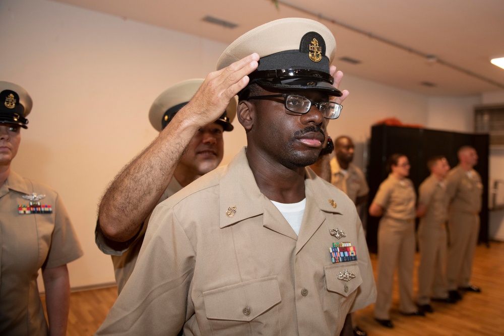 Chief Petty Officer Pinning Ceremony at Camp Lemonnier