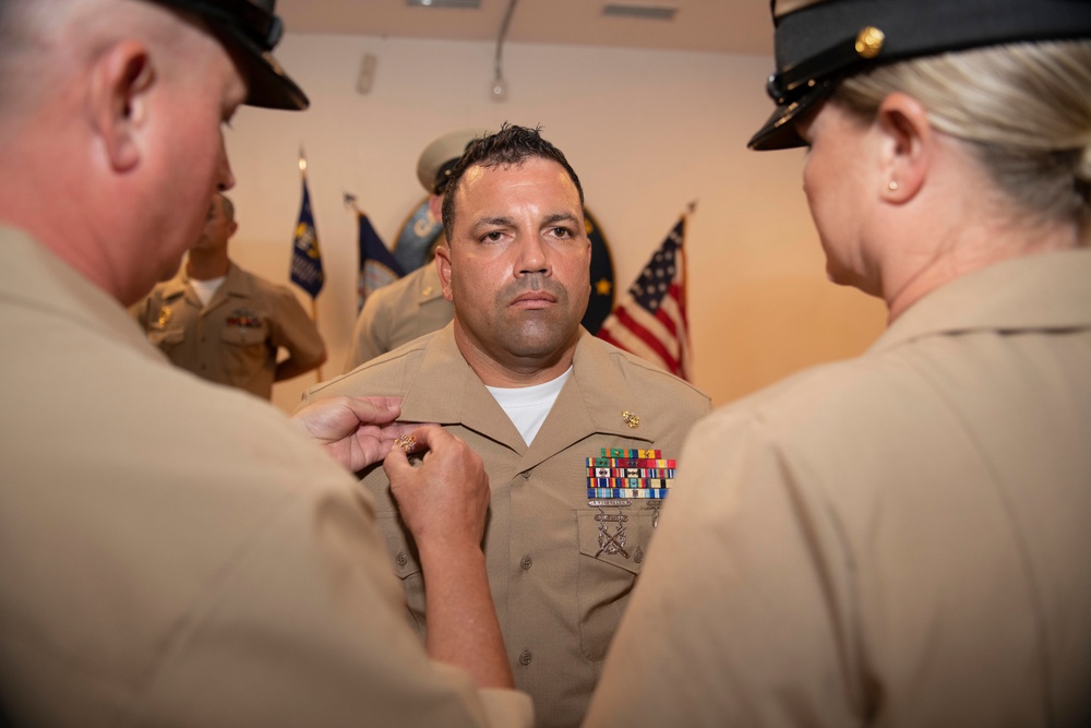 Chief Petty Officer Pinning Ceremony at Camp Lemonnier