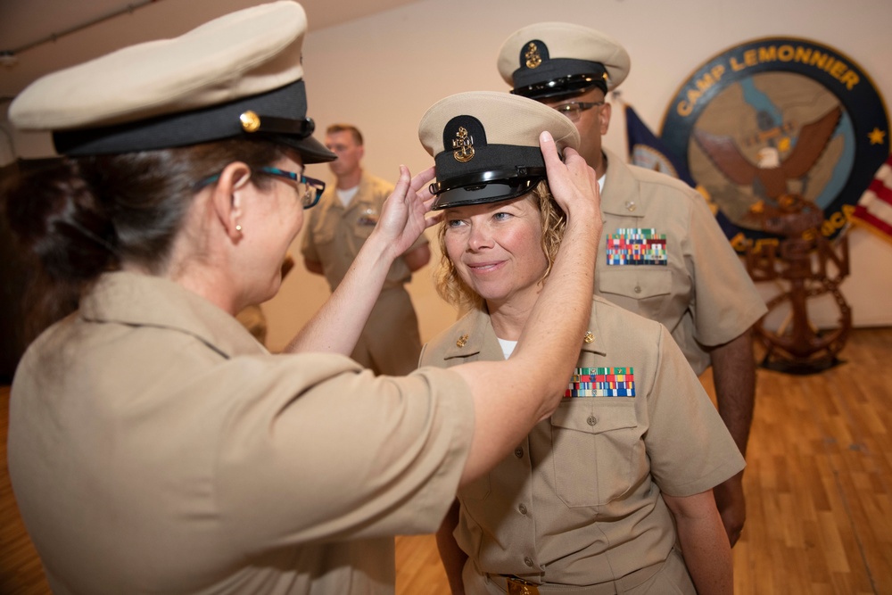 Chief Petty Officer Pinning Ceremony at Camp Lemonnier