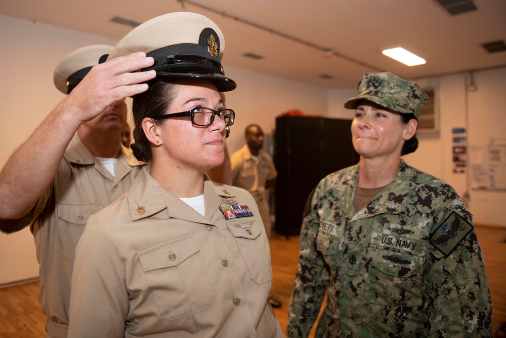 Chief Petty Officer Pinning Ceremony at Camp Lemonnier