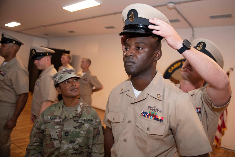 Chief Petty Officer Pinning Ceremony at Camp Lemonnier