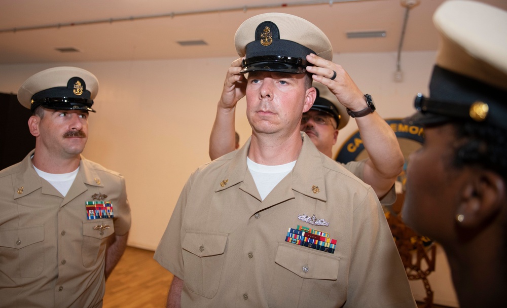 Chief Petty Officer Pinning Ceremony at Camp Lemonnier
