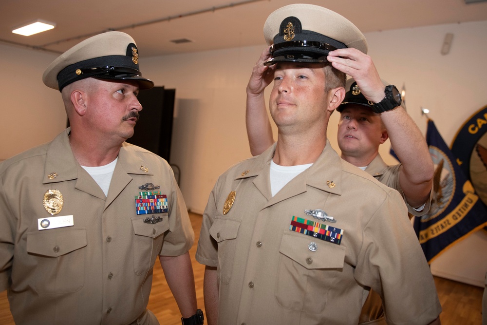Chief Petty Officer Pinning Ceremony at Camp Lemonnier