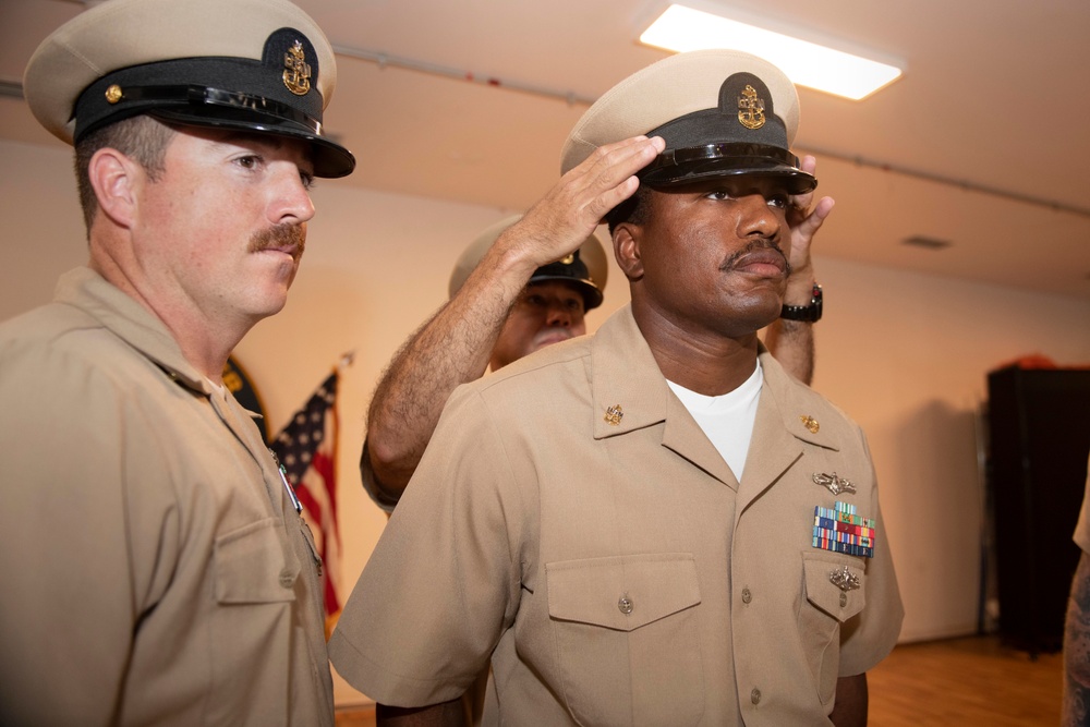 Chief Petty Officer Pinning Ceremony at Camp Lemonnier