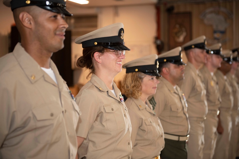 Chief Petty Officer Pinning Ceremony at Camp Lemonnier